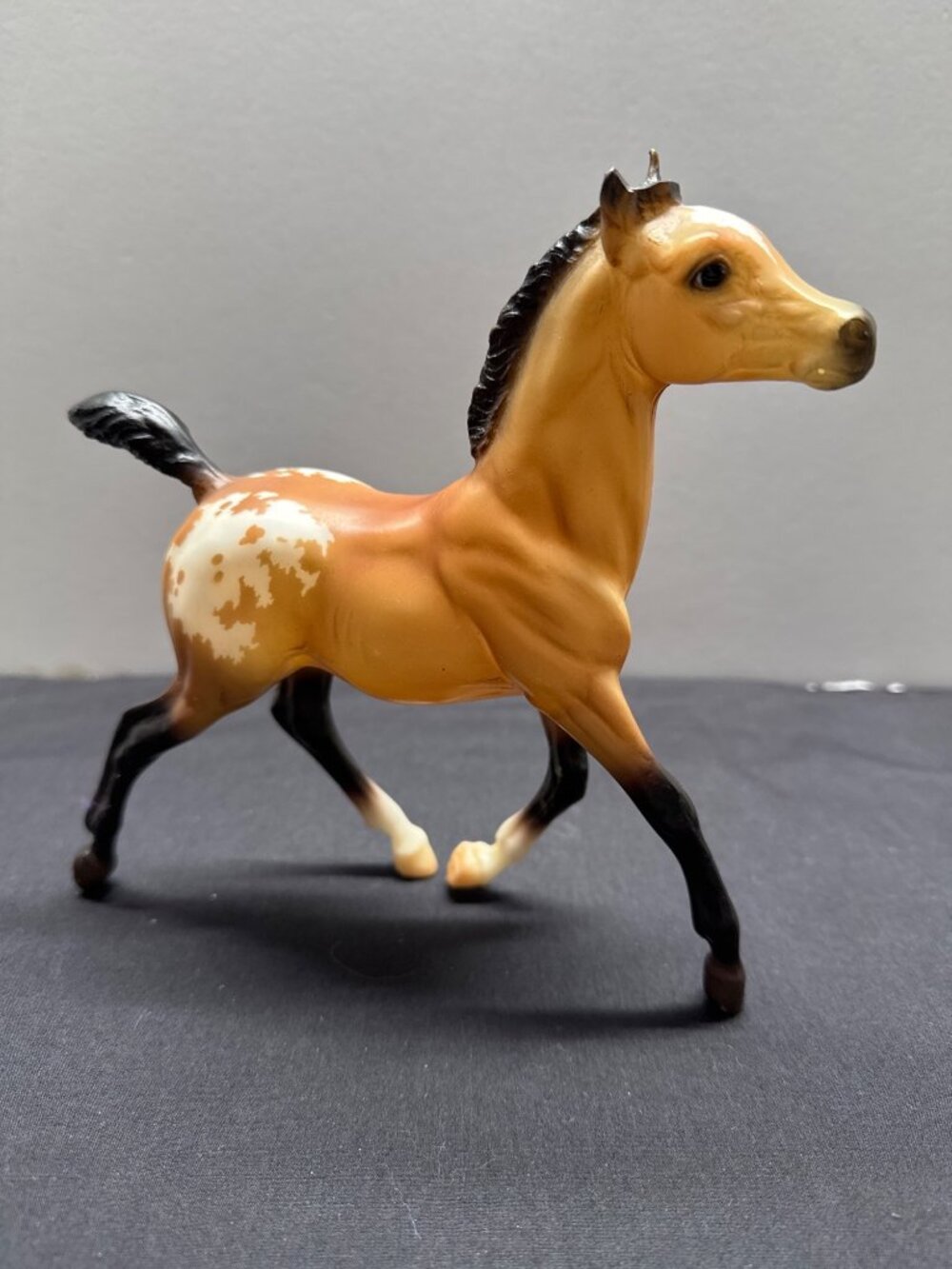 Breyer Traditional Buckskin Appaloosa Milo 2018-19 Colt Model Horse 7" Hand-Pain